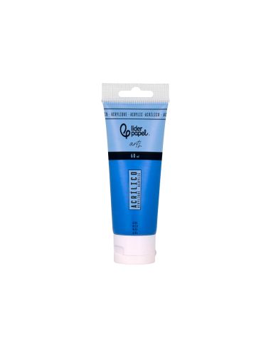 Pintura Acrilica Liderpapel Tubo De Plastico De 60 Ml Color Azul
