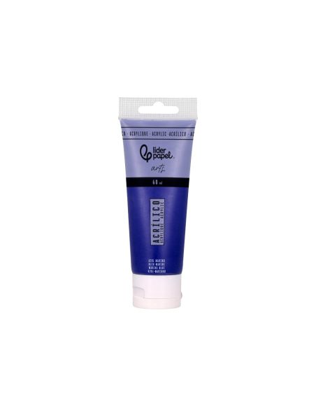 Pintura Acrilica Liderpapel Tubo De Plastico De 60 Ml Color Azul Marino