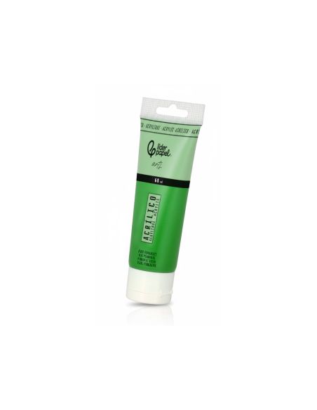Pintura Acrilica Liderpapel Tubo De Plastico De 60 Ml Color Verde Permanente