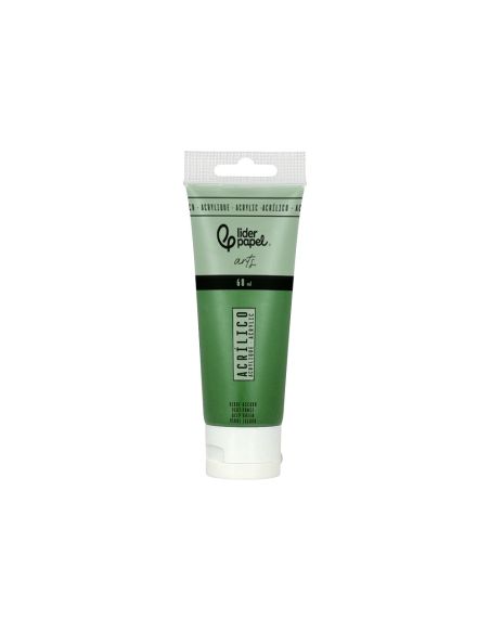 Pintura Acrilica Liderpapel Tubo De Plastico De 60 Ml Color Verde Oscuro