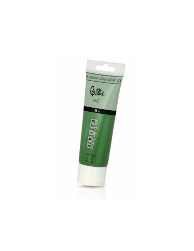 Pintura Acrilica Liderpapel Tubo De Plastico De 60 Ml Color Verde Oscuro