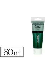 Pintura Acrilica Liderpapel Tubo De Plastico De 60 Ml Color Verde Oliva