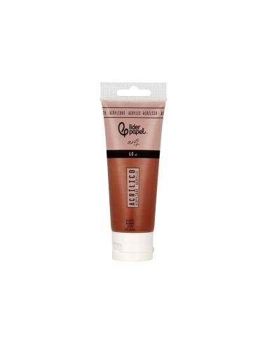 Pintura Acrilica Liderpapel Tubo De Plastico De 60 Ml Color Marron