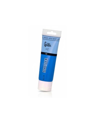 Pintura Acrilica Liderpapel Tubo De Plastico De 120 Ml Color Azul