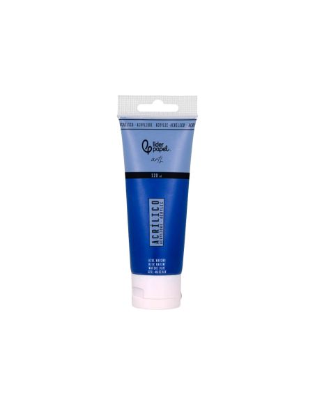 Pintura Acrilica Liderpapel Tubo De Plastico De 120 Ml Color Azul Marino