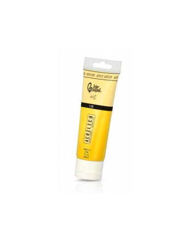 Pintura Acrilica Liderpapel Tubo De Plastico De 120 Ml Color Amarillo