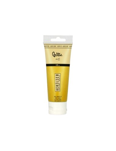 Pintura Acrilica Liderpapel Tubo De Plastico De 120 Ml Color Ocre Amarillo