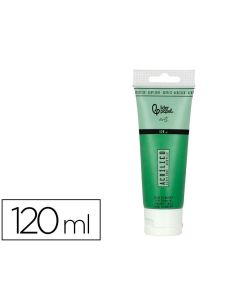 Pintura Acrilica Liderpapel Tubo De Plastico De 120 Ml Color Verde Permanente