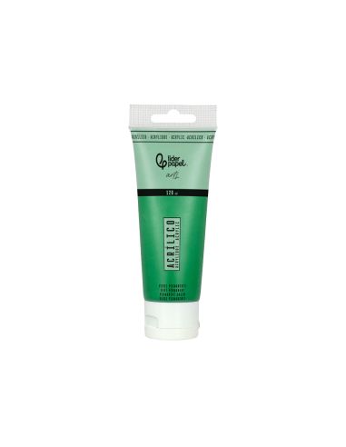 Pintura Acrilica Liderpapel Tubo De Plastico De 120 Ml Color Verde Permanente