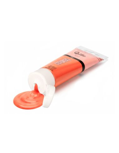 Pintura Acrilica Liderpapel Tubo De Plastico De 120 Ml Color Rojo Bermellon