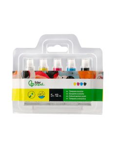 Tempera Liderpapel En Tubo De Alumino De 12 Ml Estuche De 5 Tubos Colores Primarios 2