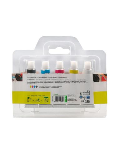 Tempera Liderpapel En Tubo De Alumino De 12 Ml Estuche De 5 Tubos Colores Primarios
