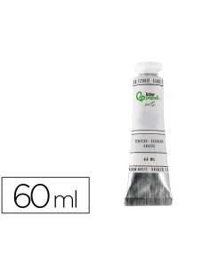 Pintura Gouache/Tempera Liderpapel Tubo De Aluminio De 60 Ml Color Blanco Titanio