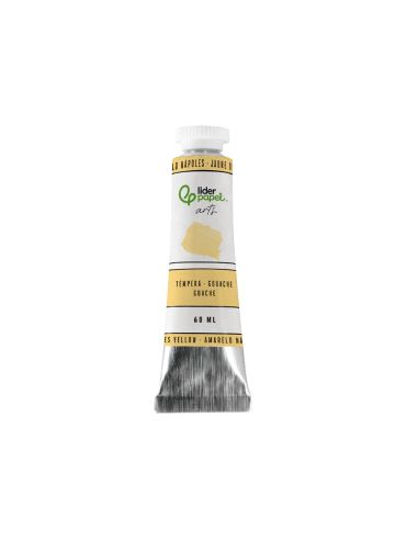 Pintura Gouache/Tempera Liderpapel Tubo De Aluminio De 60 Ml Color Amarillo Napoles