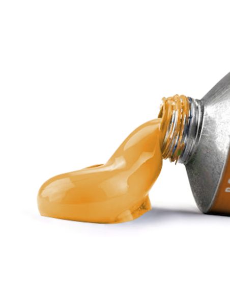 Pintura Gouache/Tempera Liderpapel Tubo De Aluminio De 60 Ml Color Amarillo Naranja