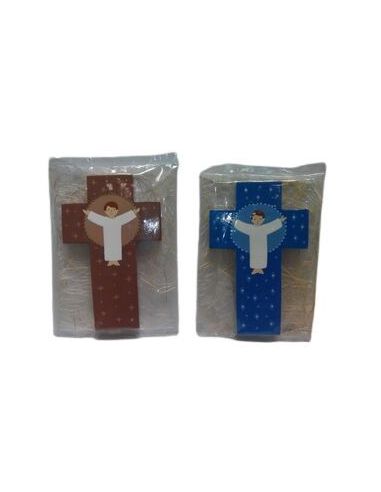 Cruz Jesus 12Cm Marron-Dorado 471