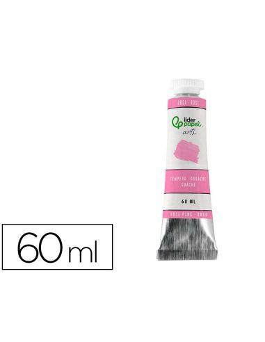 Pintura Gouache/Tempera Liderpapel Tubo De Aluminio De 60 Ml Color Rosa