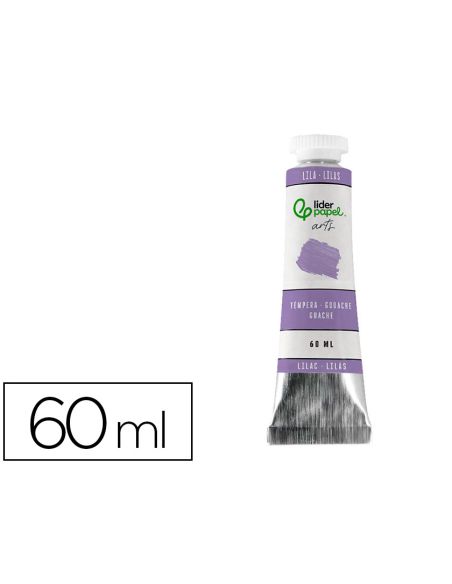 Pintura Gouache/Tempera Liderpapel Tubo De Aluminio De 60 Ml Color Lila