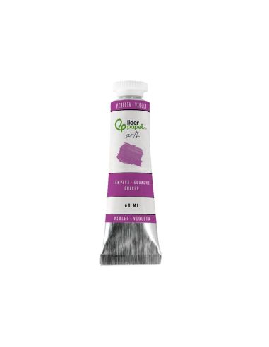 Pintura Gouache/Tempera Liderpapel Tubo De Aluminio De 60 Ml Color Violeta