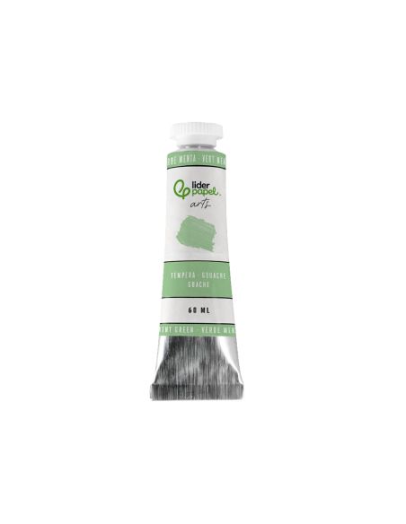 Pintura Gouache/Tempera Liderpapel Tubo De Aluminio De 60 Ml Color Verde Menta