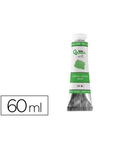 Pintura Gouache/Tempera Liderpapel Tubo De Aluminio De 60 Ml Color Verde Claro