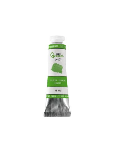 Pintura Gouache/Tempera Liderpapel Tubo De Aluminio De 60 Ml Color Verde Permanente