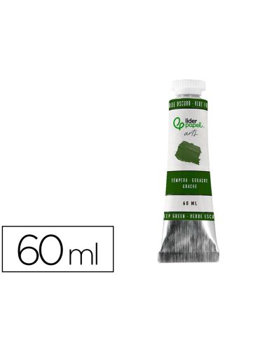 Pintura Gouache/Tempera Liderpapel Tubo De Aluminio De 60 Ml Color Verde Oscuro