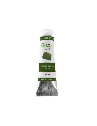 Pintura Gouache/Tempera Liderpapel Tubo De Aluminio De 60 Ml Color Verde Oscuro