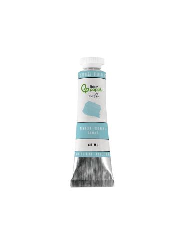 Pintura Gouache/Tempera Liderpapel Tubo De Aluminio De 60 Ml Color Azul Turquesa
