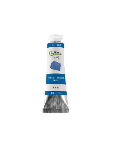 Pintura Gouache/Tempera Liderpapel Tubo De Aluminio De 60 Ml Color Azul
