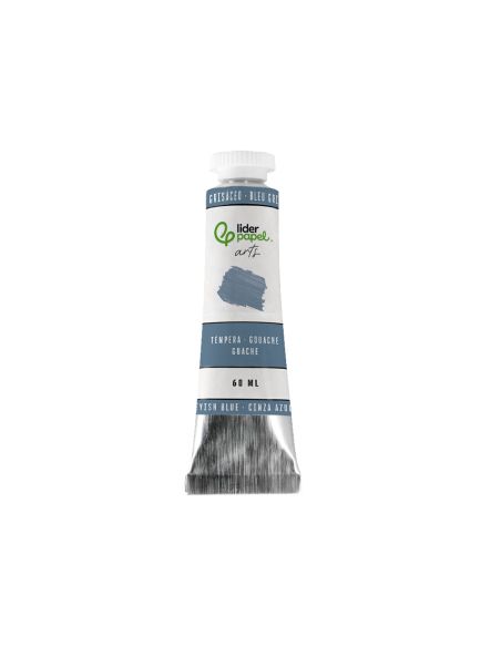 Pintura Gouache/Tempera Liderpapel Tubo De Aluminio De 60 Ml Color Azul Grisaceo