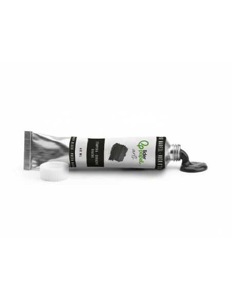 Pintura Gouache/Tempera Liderpapel Tubo De Aluminio De 60 Ml Color Negro Marfil