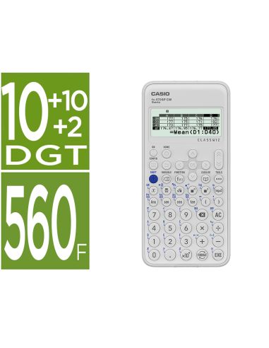 Calculadora Casio Fx-570Sp Classwiz Iberia Cientifica 560Funciones 9 Memorias 10+2 Digitos 5 Idiomas Con Tapa