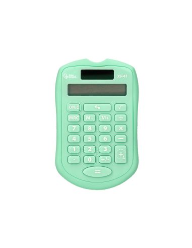 Calculadora Liderpapel Bolsillo Xf42 8 Digitos Solar Y Pilas Color Verde 94X59,5X10,5Mm