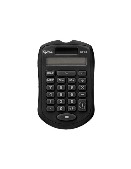 Calculadora Liderpapel Bolsillo Xf43 8 Digitos Solar Y Pilas Color Negro 94X59,5X10,5Mm