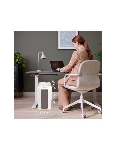 Destructora De Documentos Fellowes Lx65 Capacidad 10H Seguridad P4 Destruye Grapas Clips Y Tarjetas