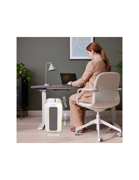 Destructora De Documentos Fellowes Lx65 Capacidad 10H Seguridad P4 Destruye Grapas Clips Y Tarjetas