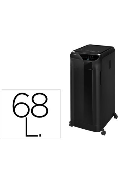 Destructora De Documentos Fellowes 450C Capacidad De Corte 450 Hojas Destruye Grapas Clips Tarjetas Y Cd 68