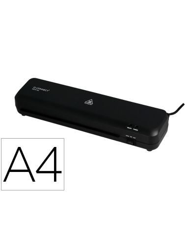 Plastificadora Q-Connect Compacta Kf19061 Din A4 Plastificado Caliente/Frio Luces Ready/Power 2 Rodillos