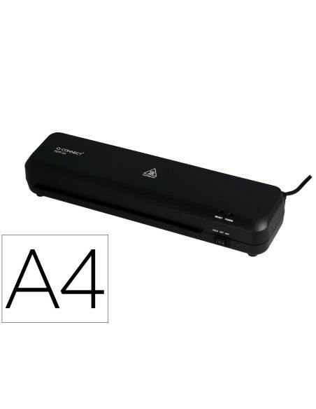 Plastificadora Q-Connect Compacta Kf19061 Din A4 Plastificado Caliente/Frio Luces Ready/Power 2 Rodillos