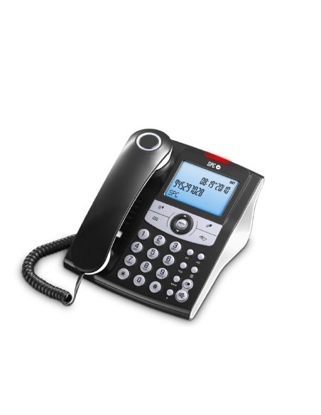 Telefono Spc Sobremesa/Mural Elegance Pantalla 2,9" Retroiluminada Con Rellamada 8 Niveles Volumen Opcion Mute