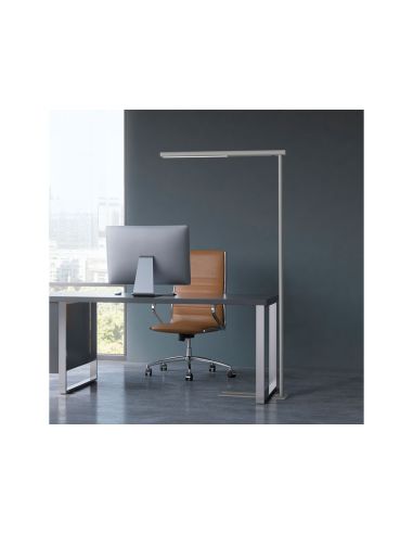 Lampara De Escritorio Maul Led 51W 5835Lm Brazo Y Cabezal Fijos Plateada