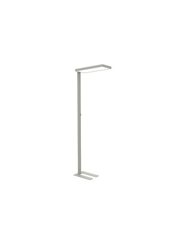 Lampara De Escritorio Maul Led 65W 9200Lm Brillo Regulable Brazo Fijo Plateada