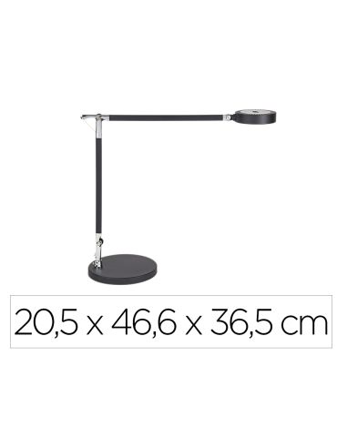 Lampara De Escritorio Maul Led 5W 618Lm Luz Ajustable Panel Tactil Doble Brazo Negra