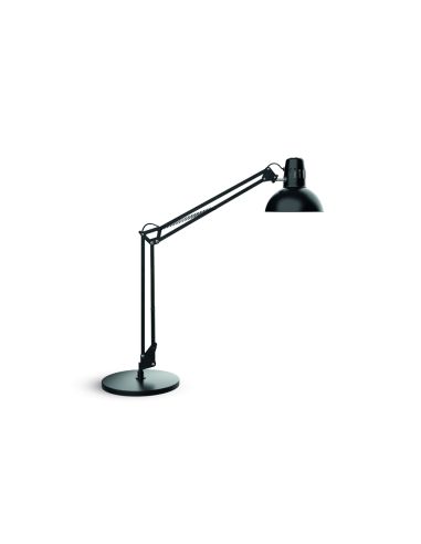 Lampara De Escritorio Maul Metal 57W 1800Lm Brazo Y Cabezal Giratorios Negra