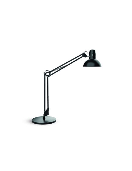 Lampara De Escritorio Maul Metal 57W 1800Lm Brazo Y Cabezal Giratorios Negra