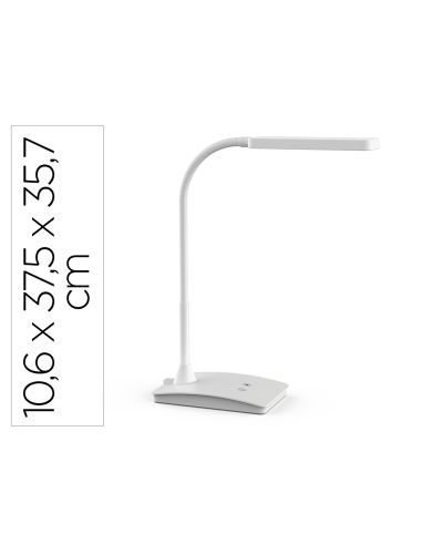 Lampara De Escritorio Maul Led 5W 616Lm Luz Ajustable Panel Tactil Doble Brazo Blanca