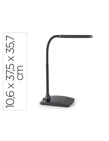 Lampara De Escritorio Maul Led 5W 616Lm Luz Ajustable Panel Tactil Doble Brazo Negra