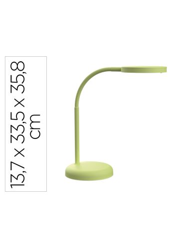 Lampara De Escritorio Maul Led 5W 769Lm Luz Calida Brazo Y Cabezal Giratorios Verde