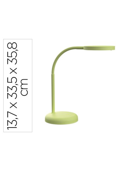 Lampara De Escritorio Maul Led 5W 769Lm Luz Calida Brazo Y Cabezal Giratorios Verde